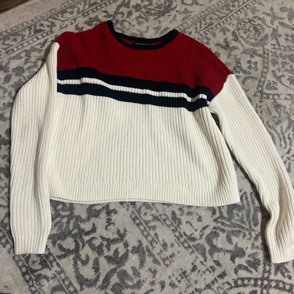 Kendall & kylie pacsun collection crew neck color block sweater